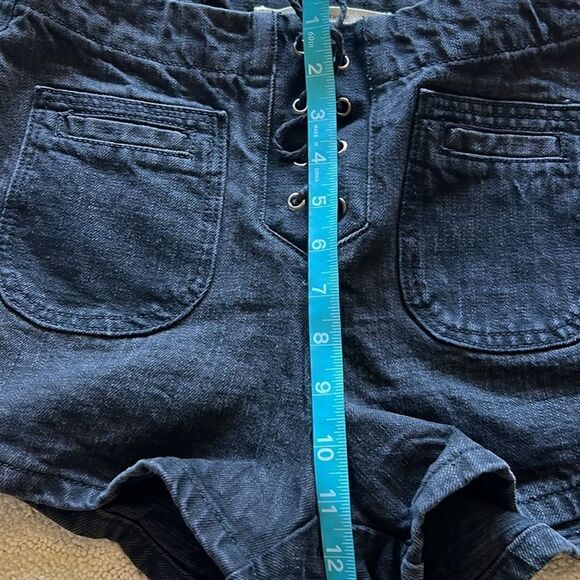 Brave Soul Mindy High Waisted Black Shorts Size 12/40 - Picture 10 of 11